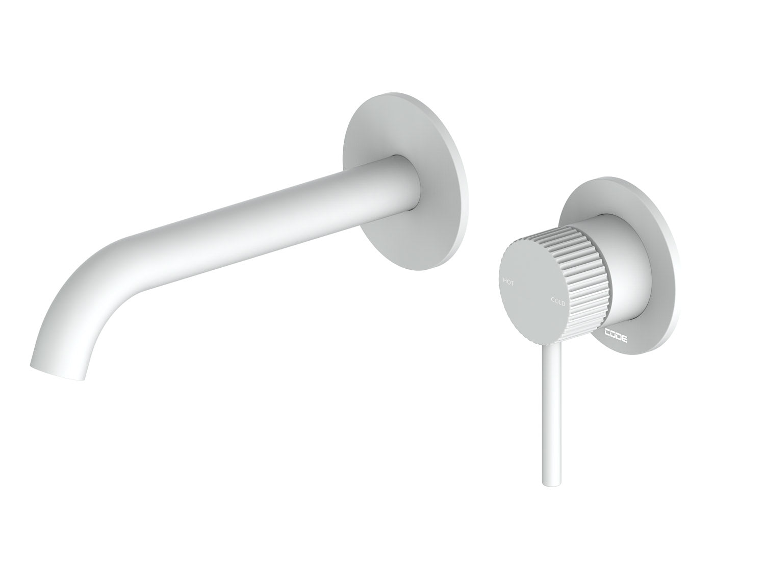 code-nature-lineare-wall-mounted-shower-mixer-with-textured-handle-matte-white