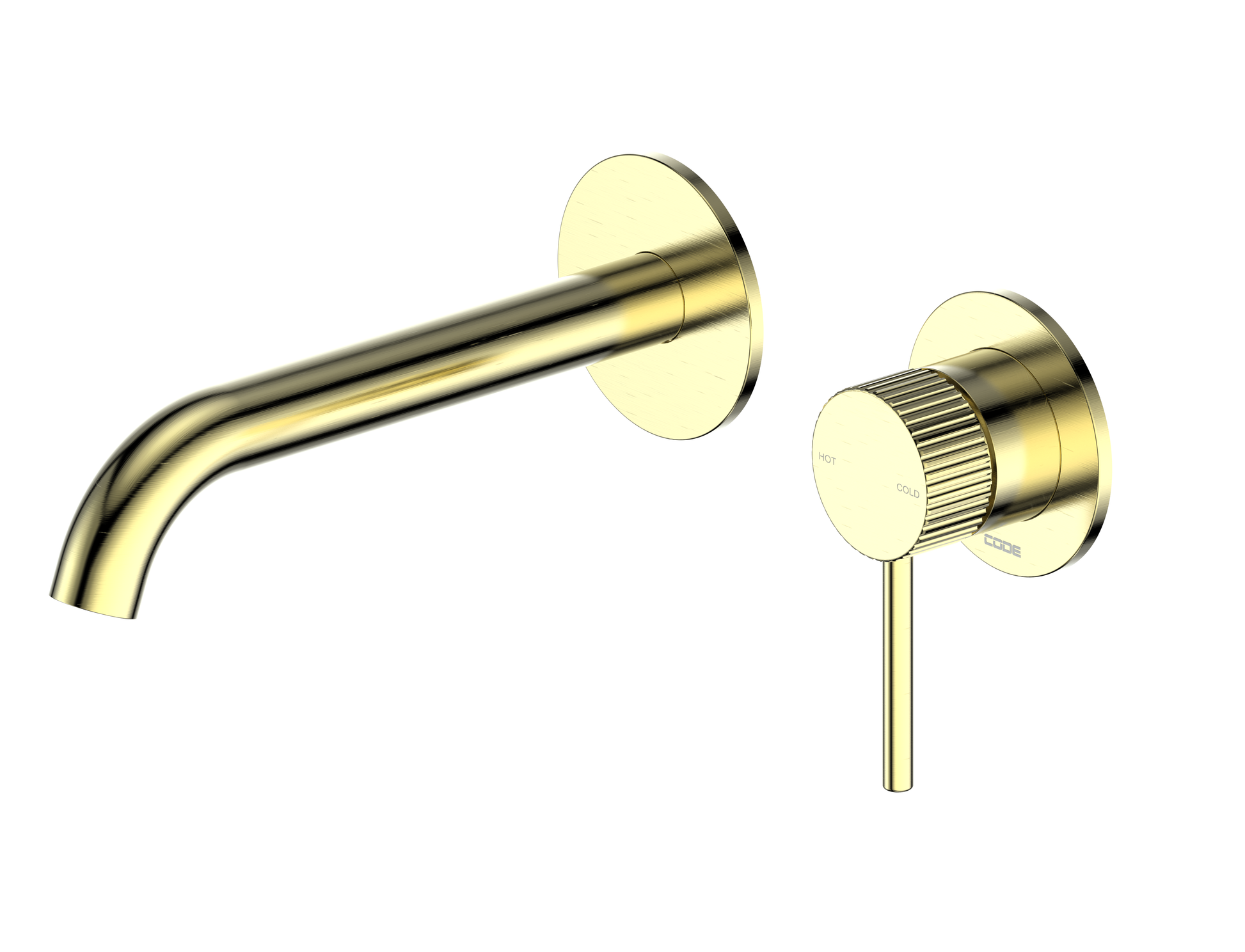 code-nature-lineare-wall-mounted-shower-mixer-with-textured-handle-brushed-brass