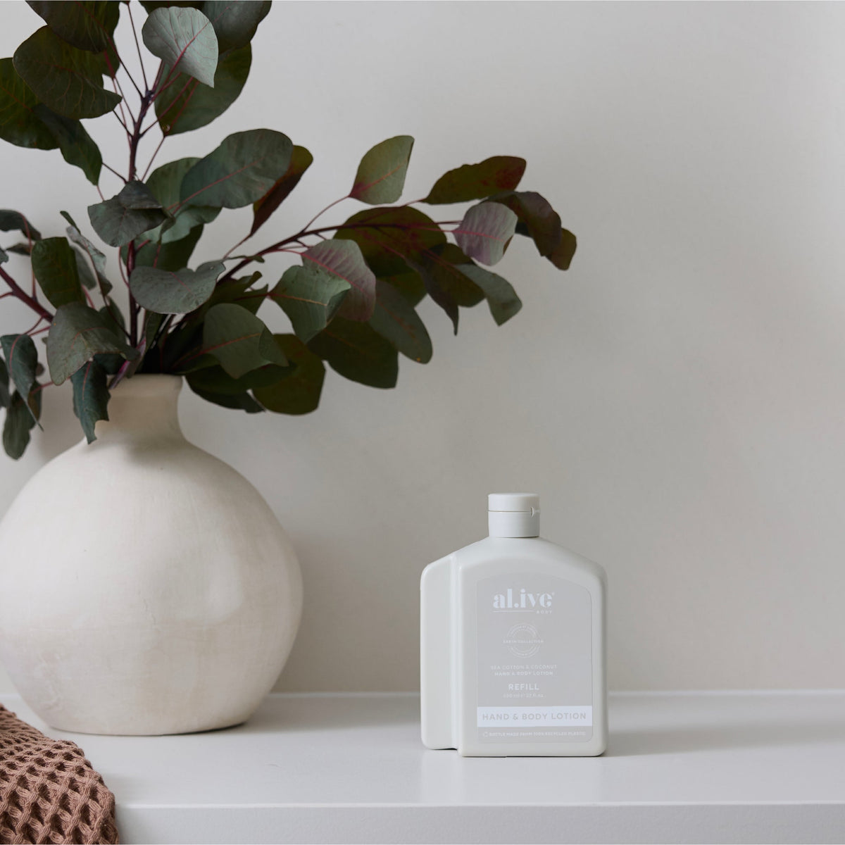 Al.ive Hand & Body Lotion Refill - Sea Cotton & Coconut 650ml