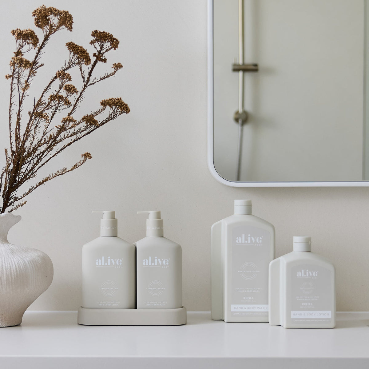 Al.ive Hand & Body Lotion Refill - Sea Cotton & Coconut 650ml