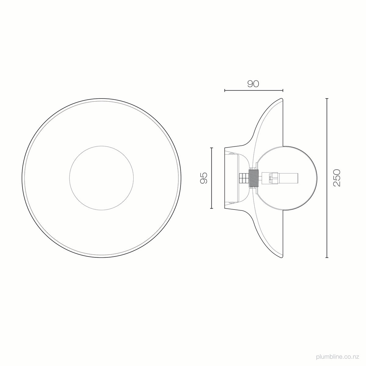 Robert Gordon Dish Wall Sconce