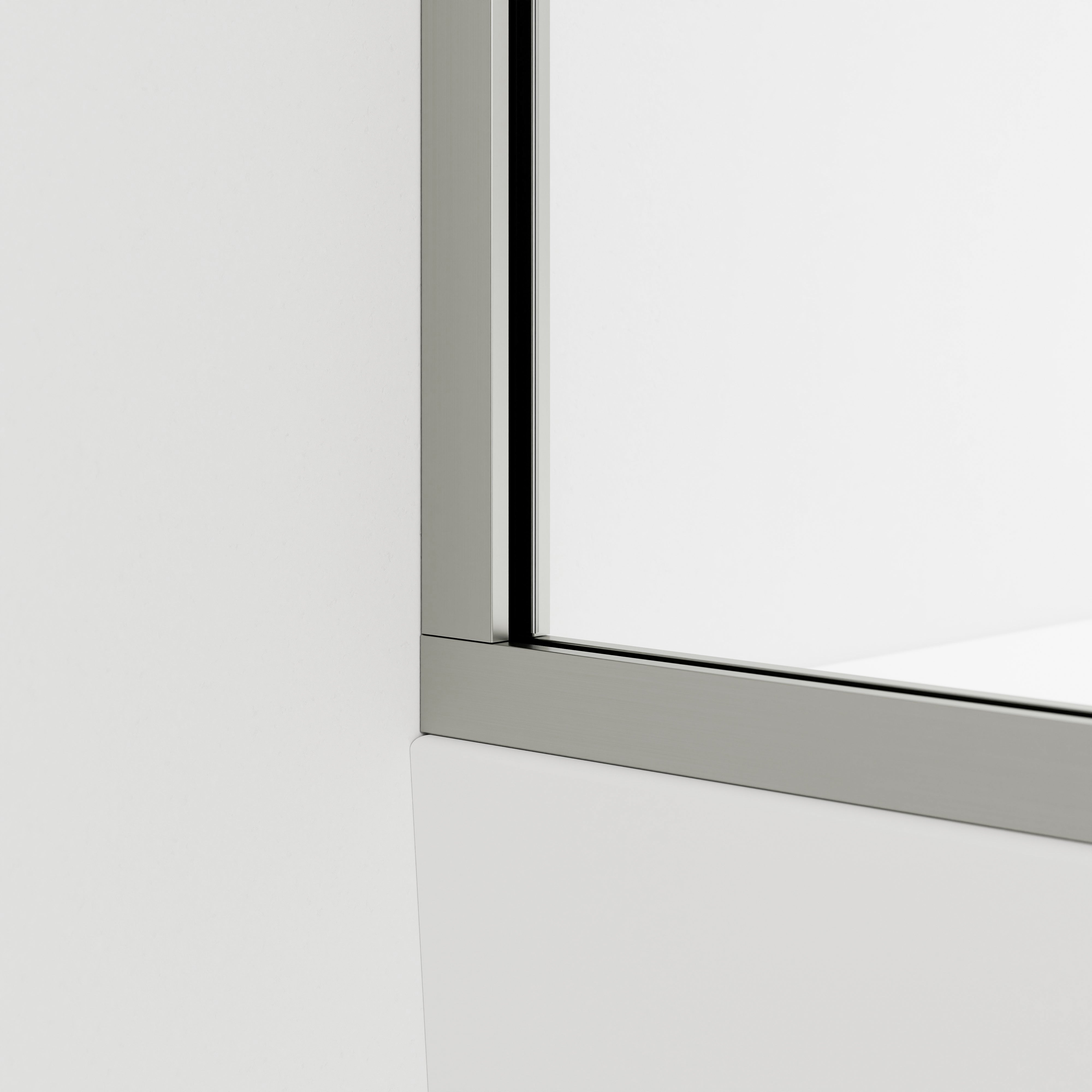 Double-super-clear-glass-brushed-nickel