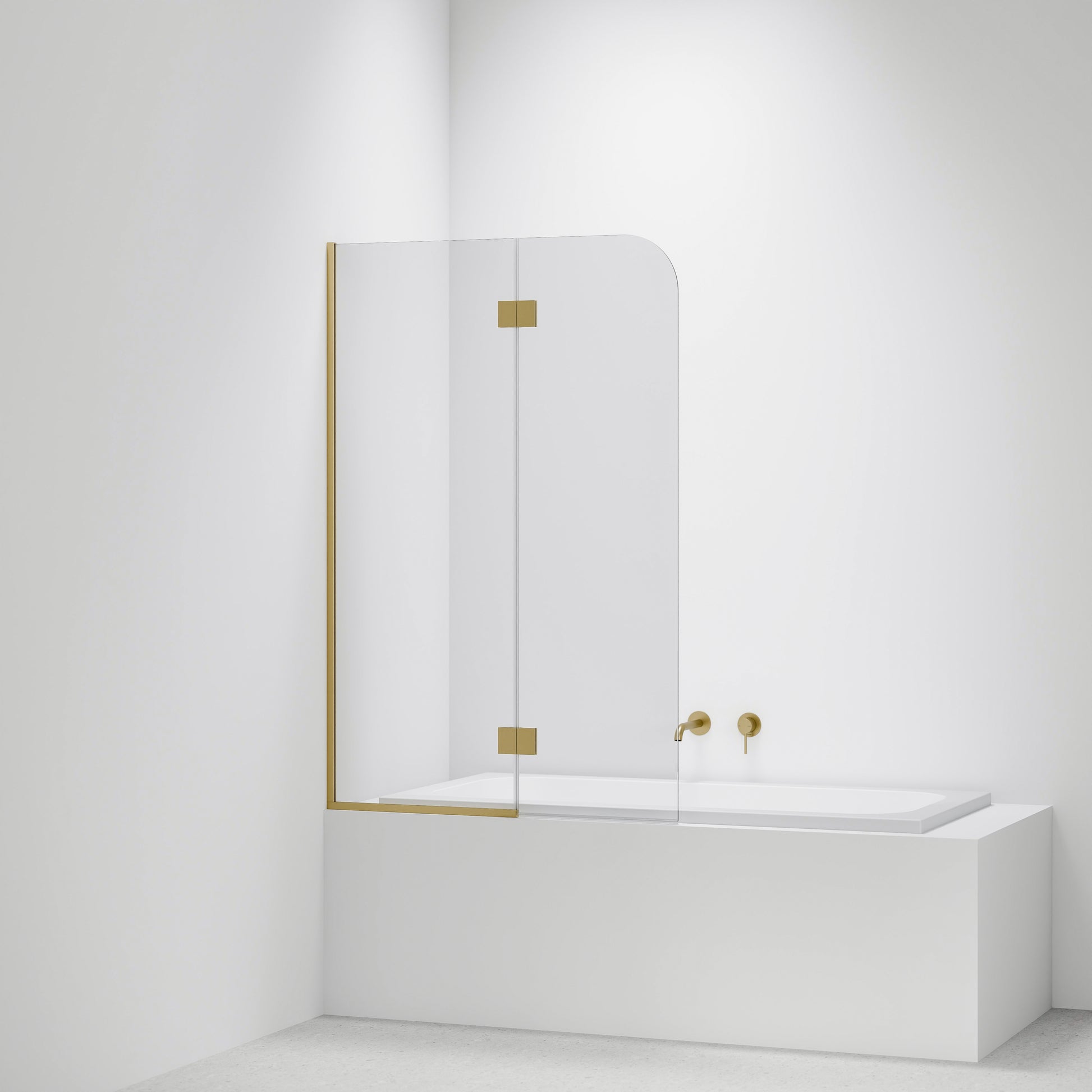 Super-Clear-Bath-Glass-Panel-Drop-In-Bath-With-Brushed-Brass-Channel-And-Hinges