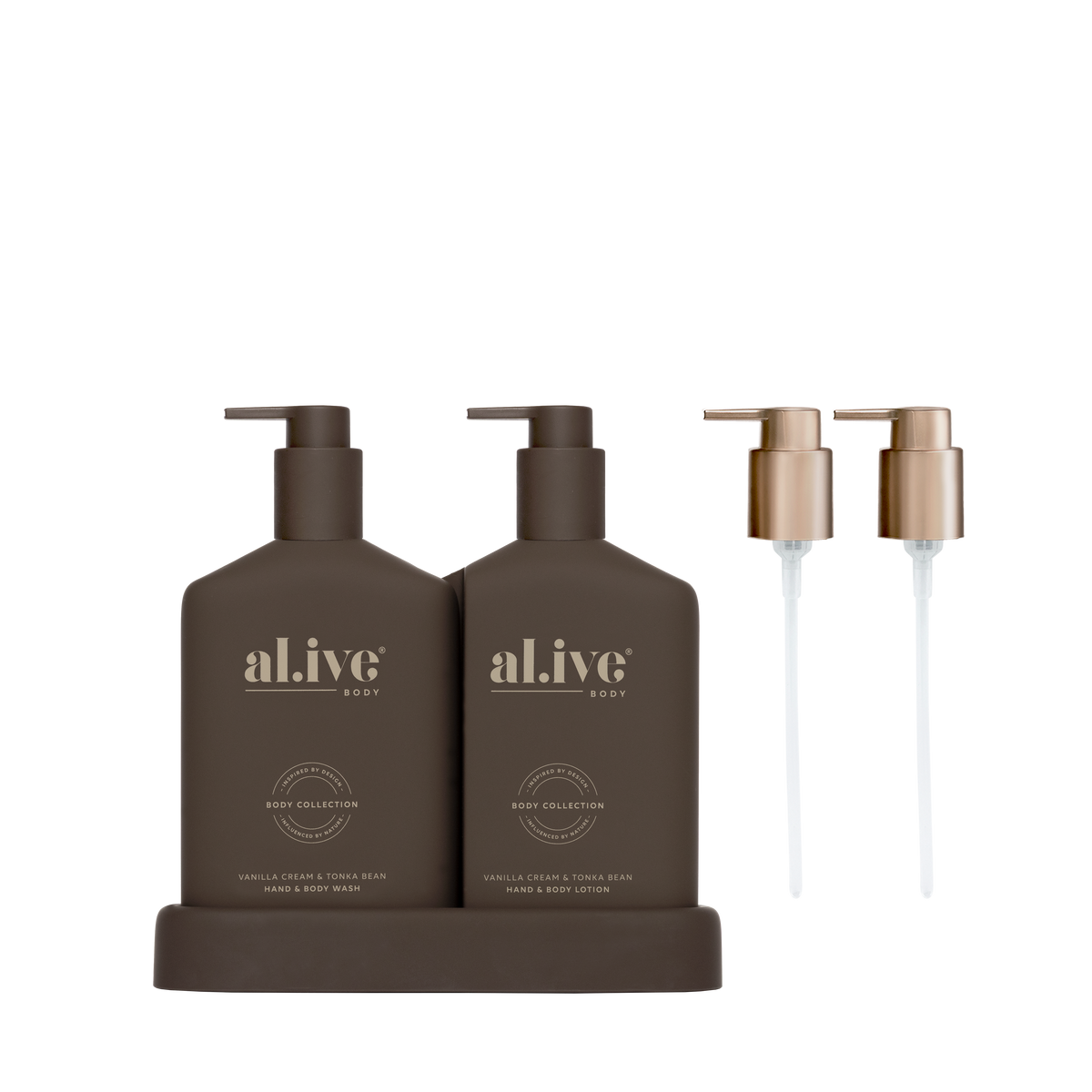 Al.ive Transformative Bathroom Duo - Vanilla Cream & Tonka Bean
