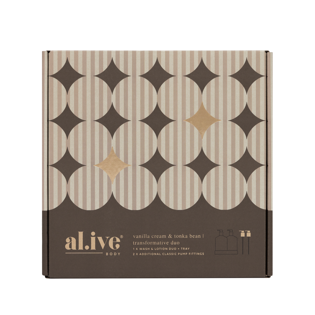 Al.ive Transformative Bathroom Duo - Vanilla Cream & Tonka Bean
