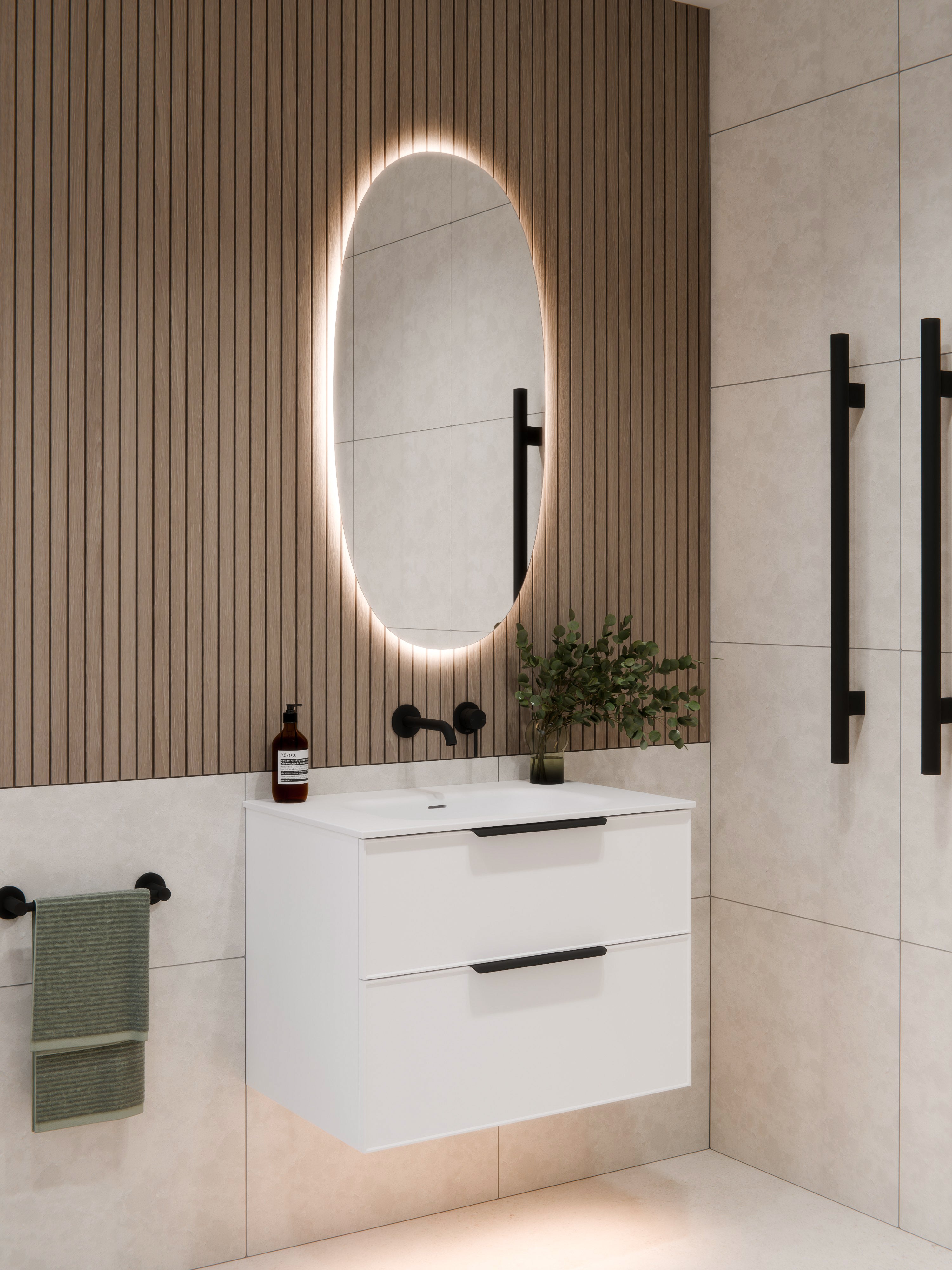 Code Euro Cervo 525x1050 LED Mirror