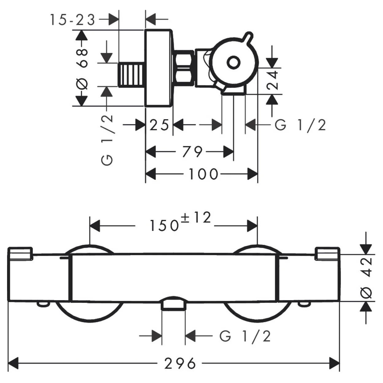 hansgrohe-ecostat-shower-exposed-thermostat-spec-sheet