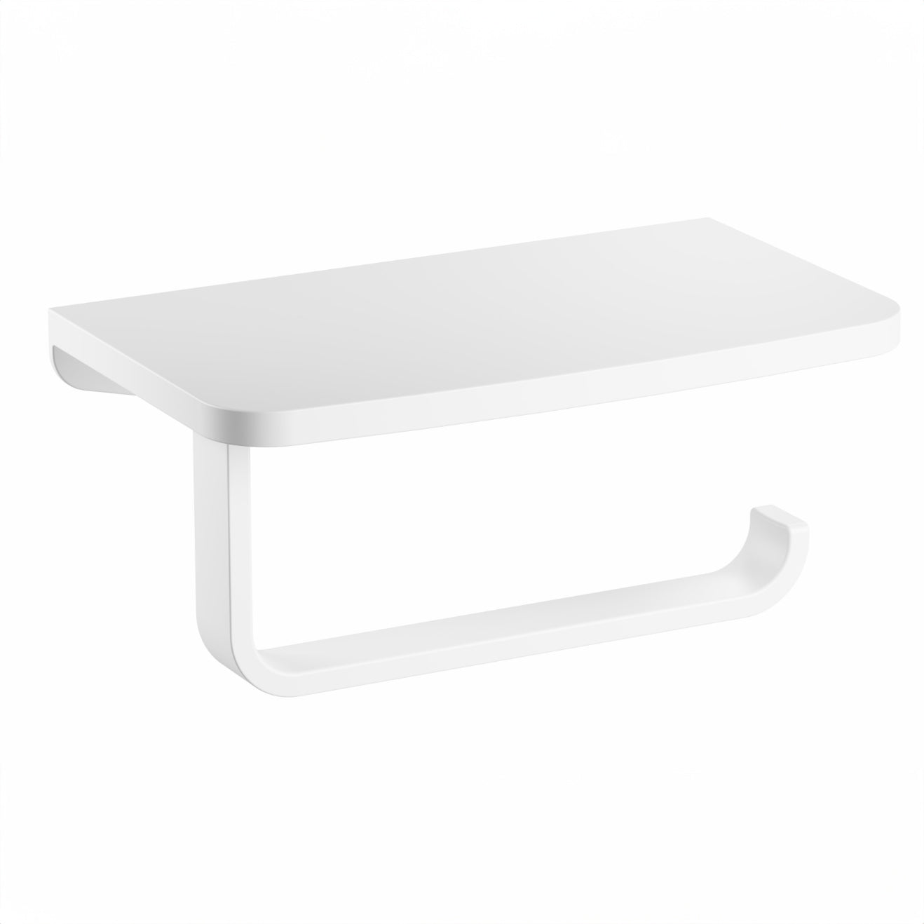 WATERWARE CUBIC TOILET ROLL HOLDER WITH SHELF