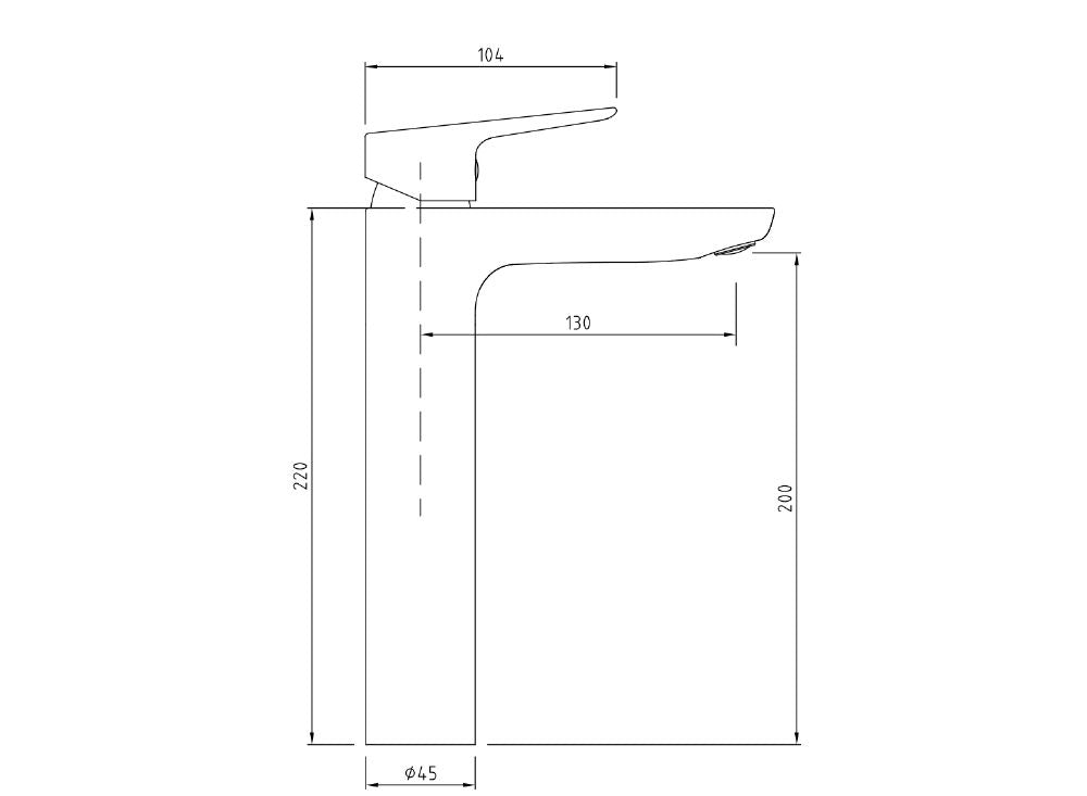 Waterware Civic Tall Basin Mixer