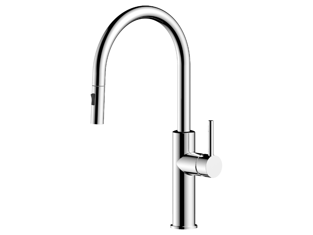 Waterware Pioneer Gooseneck Pullout Kitchen Mixer