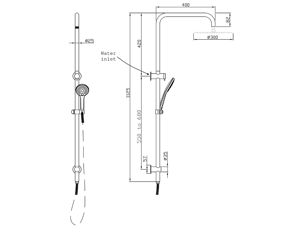 Waterware Pioneer 3F Shower Column
