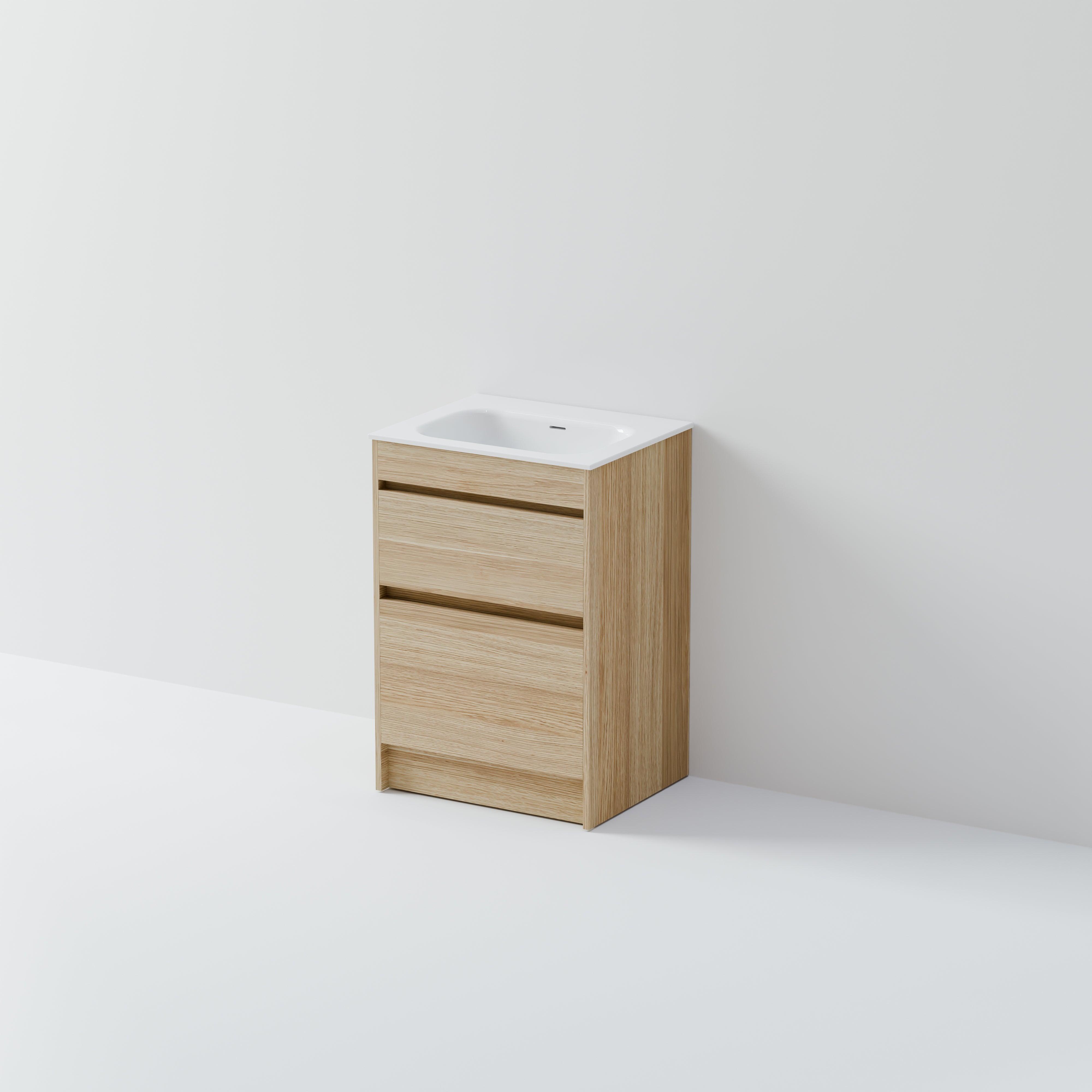 Code Luxe 600 Floorstanding Vanity |  2 Drawer