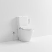 Code Flow Back To Wall Toilet Suite with Powered Bidet Seat