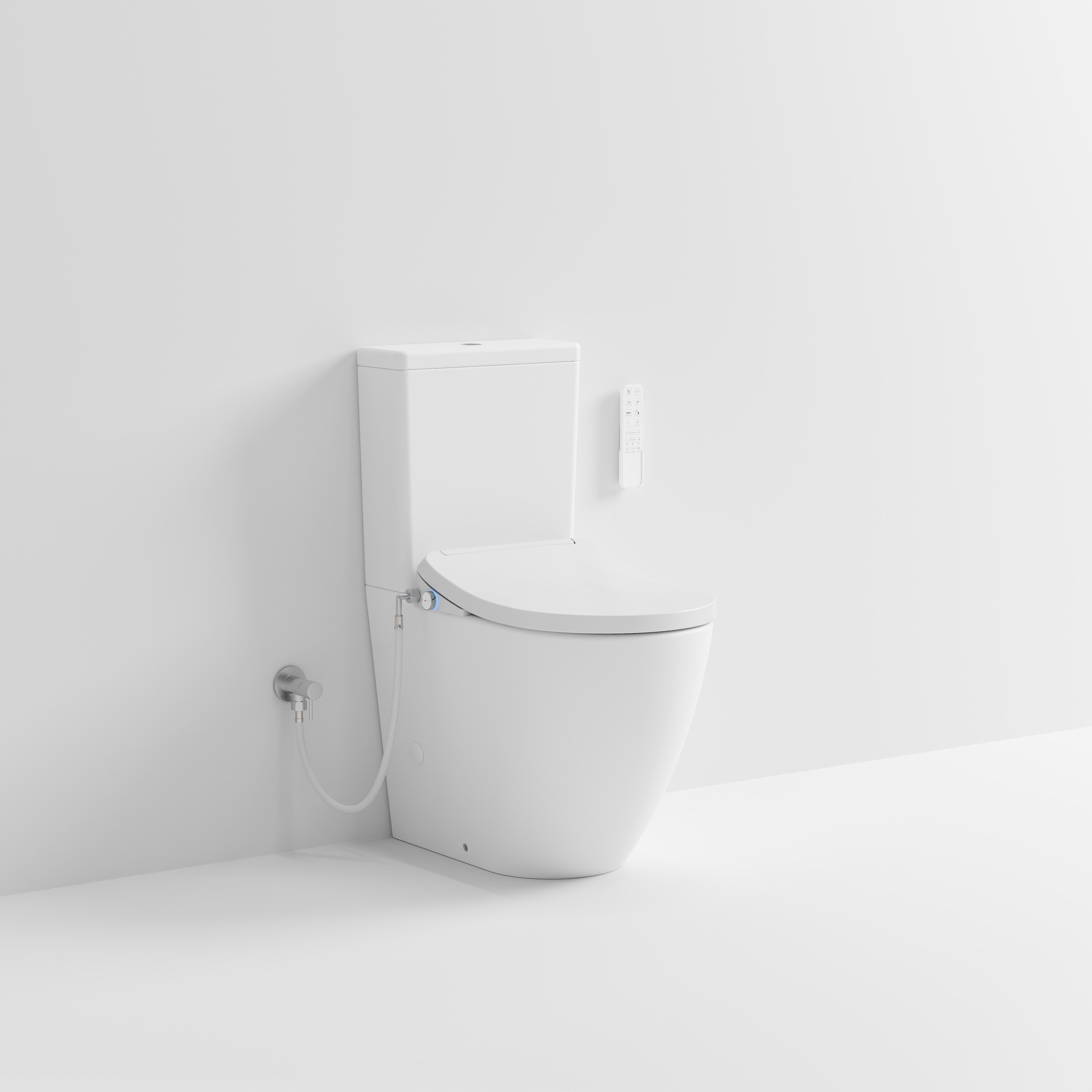 Code Flow Back To Wall Toilet Suite with Powered Bidet Seat