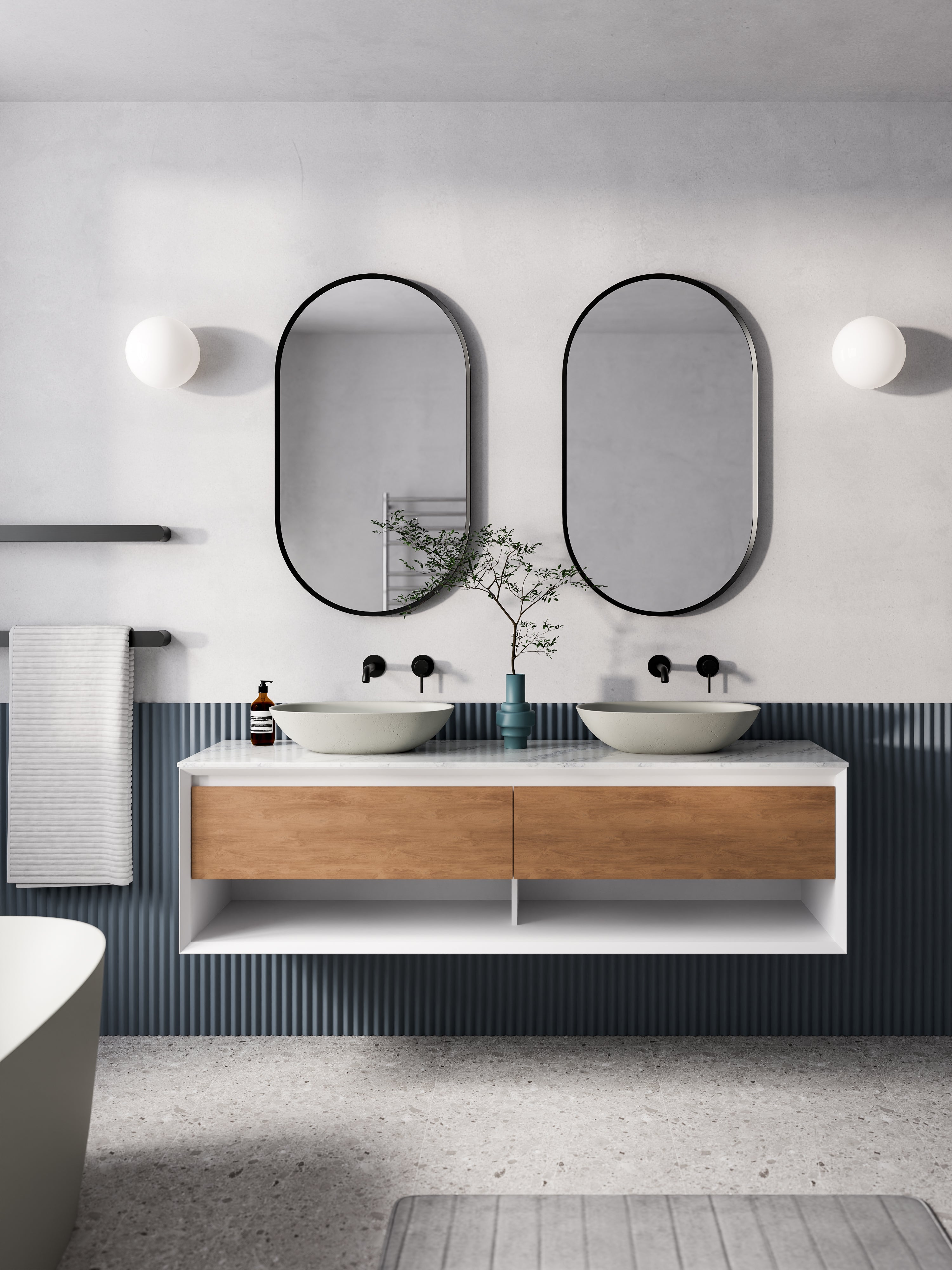 code-form-1800-wall-hung-vanity-range-white-double-basin-devon-oak-drawer-front-render