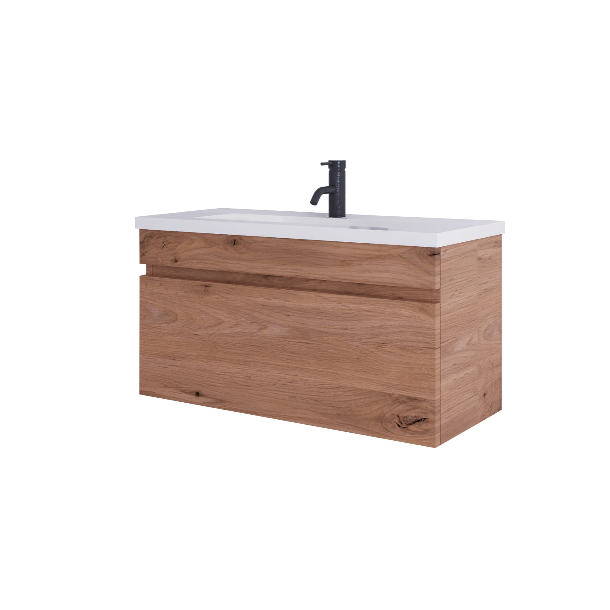CODE LUX 900 SLIM SINGLE DRAWER VANITY RANGE - 5 COLOURS