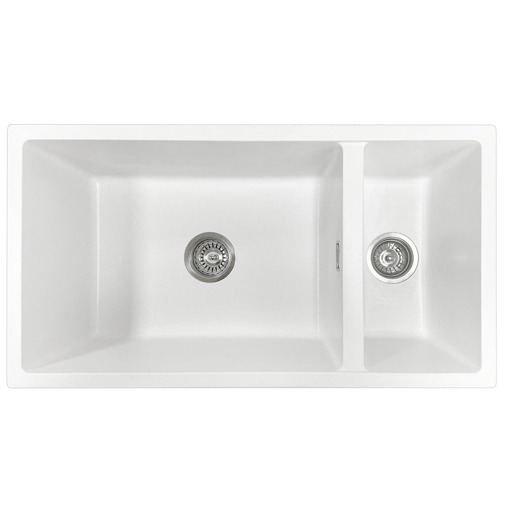 code-aura-450-double-bowl--granite-sink-matte-white