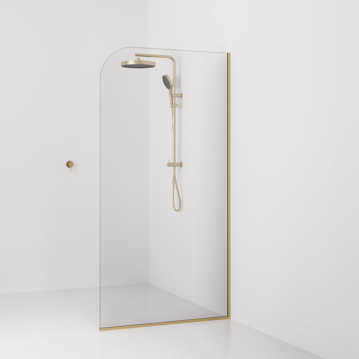 Code Lineare Pillar Shower Screen Glass Range | 1050mm