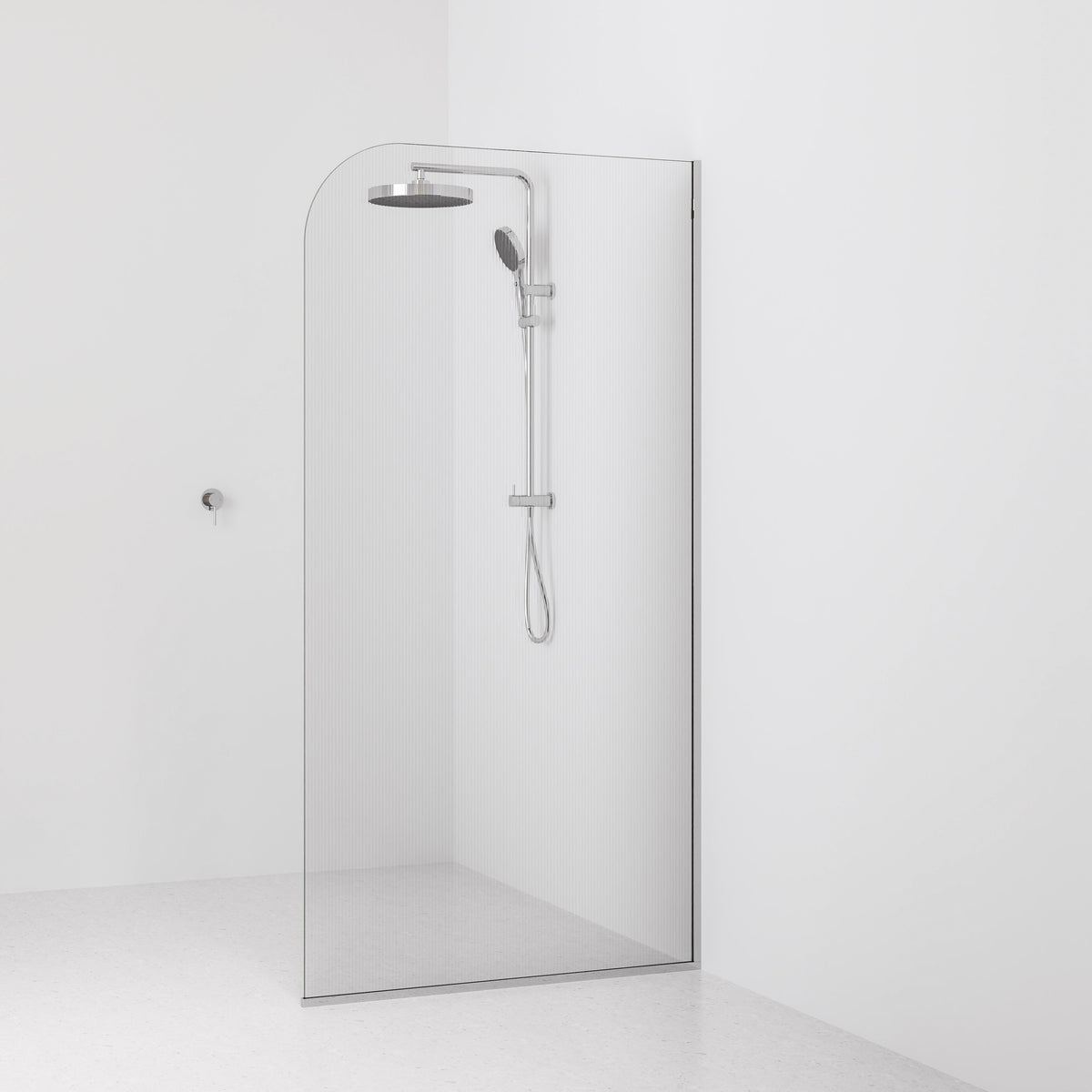 Code Lineare Pillar Shower Screen Glass Range | 1050mm