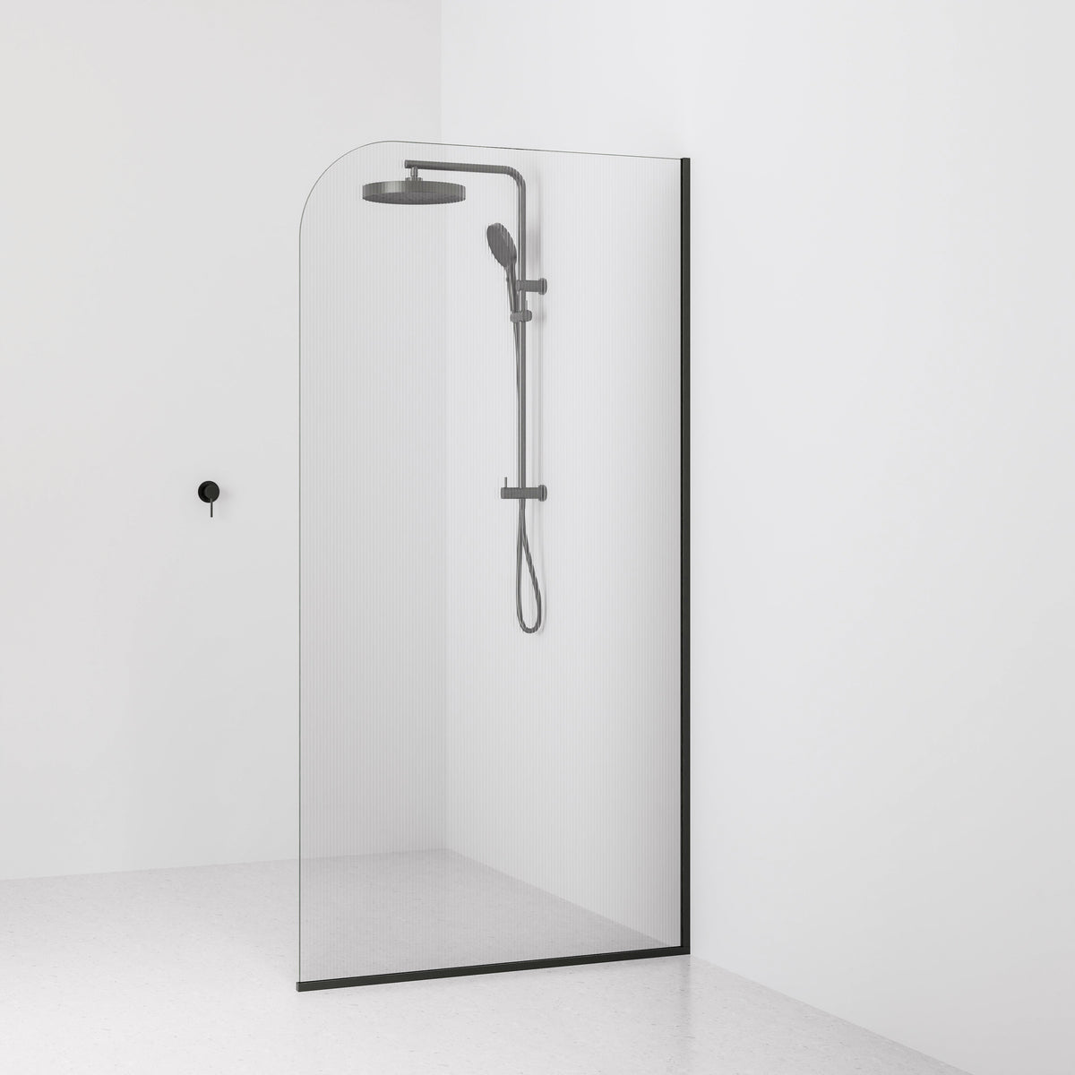 Code Lineare Pillar Shower Screen Glass Range | 1050mm