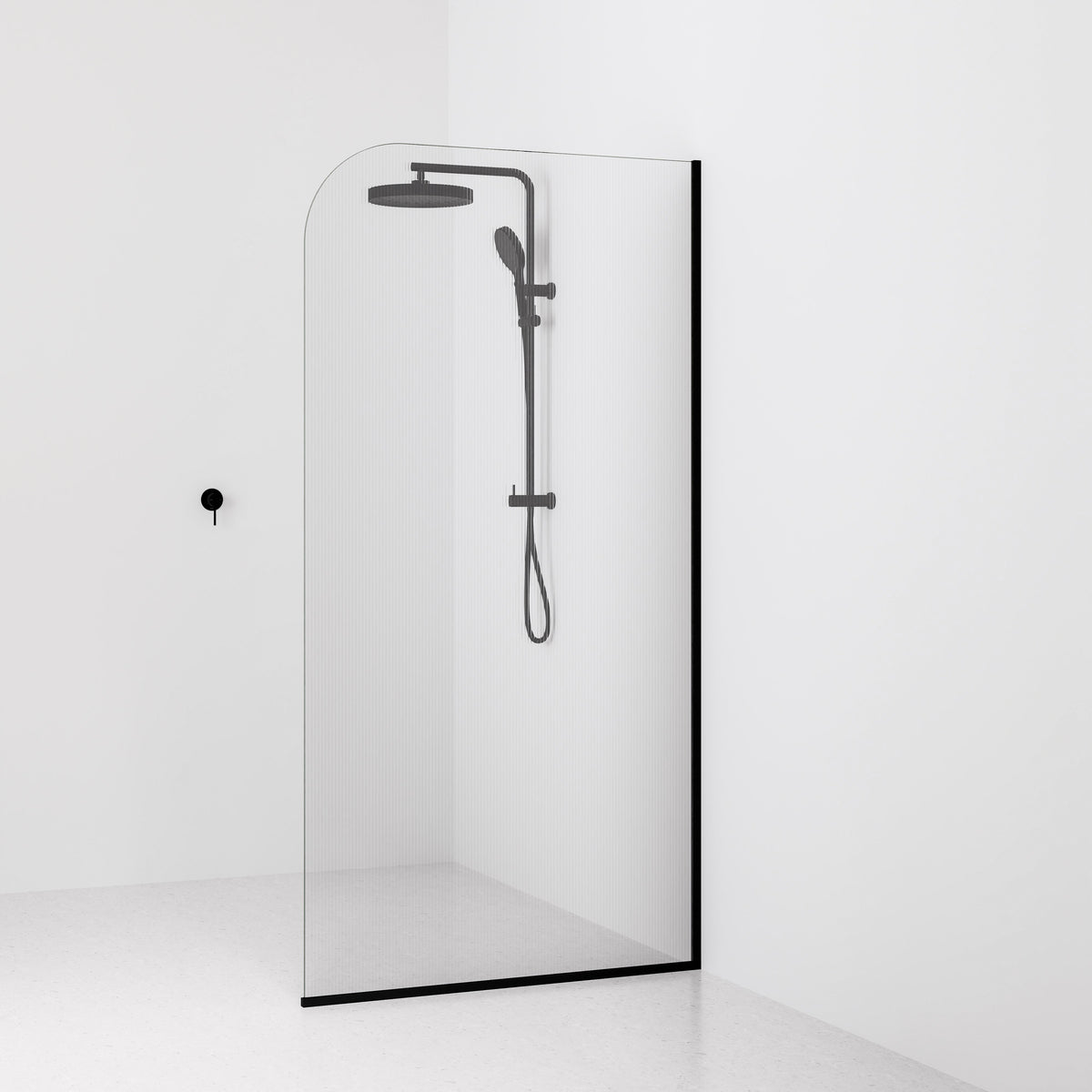 Code Lineare Pillar Shower Screen Glass Range | 1050mm