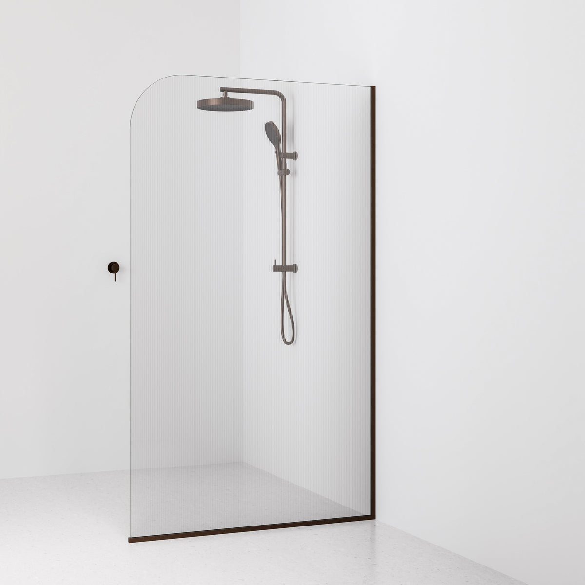 Code Lineare Pillar Shower Screen Glass Range | 1200mm