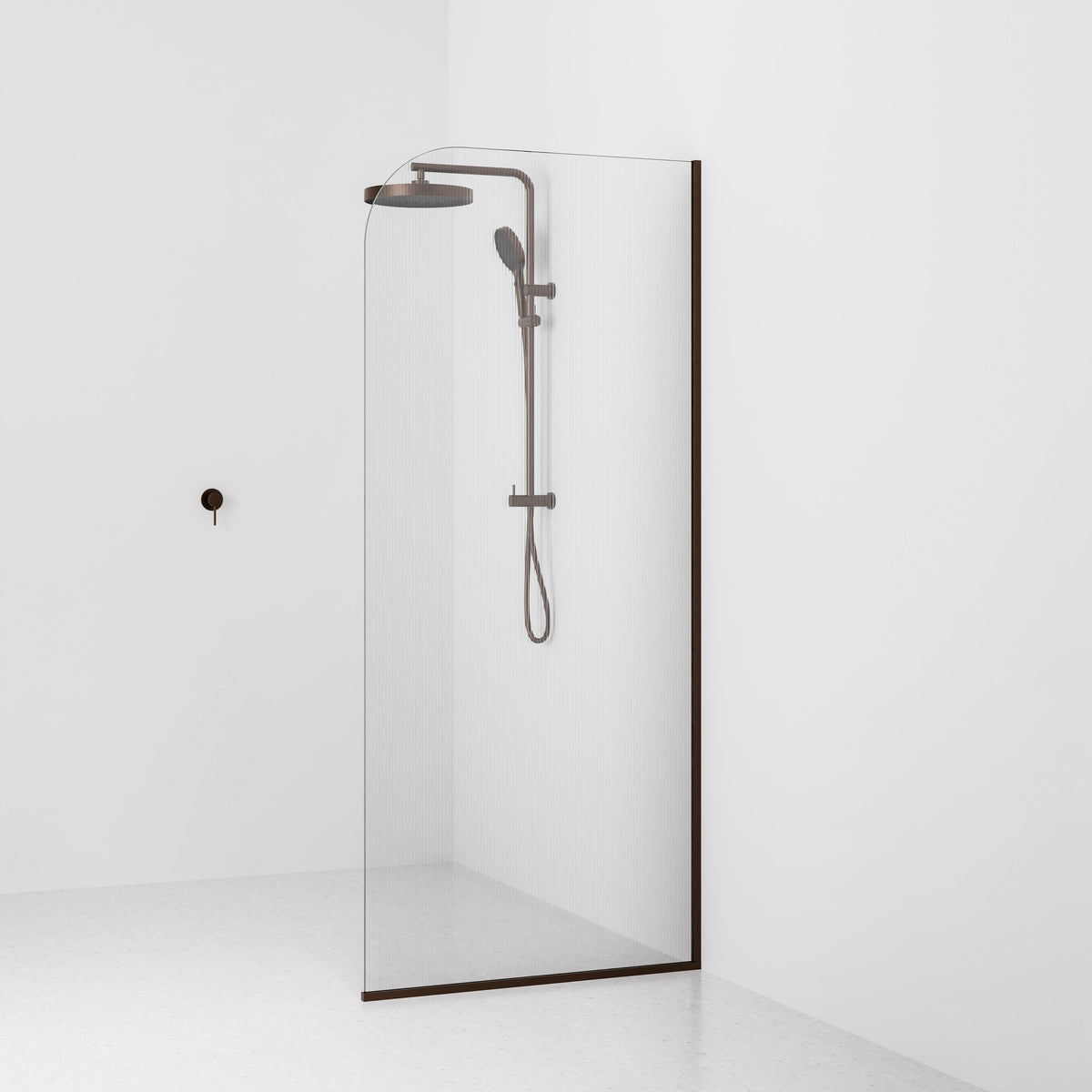 Code Lineare Pillar Shower Screen Glass Range | 900mm