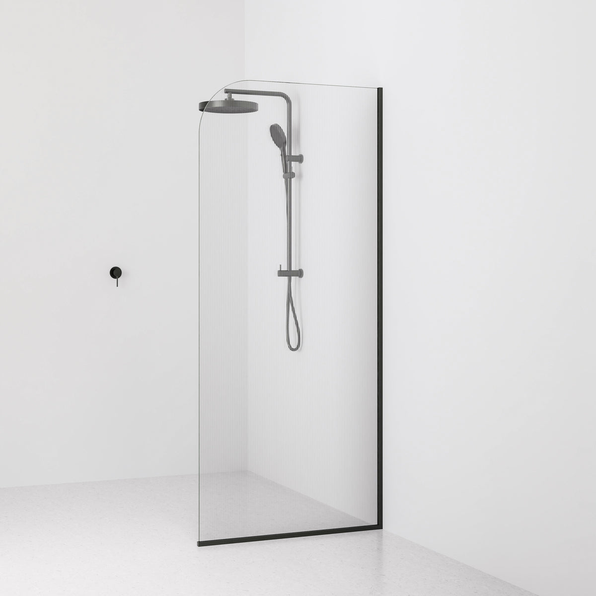 Code Lineare Pillar Shower Screen Glass Range | 900mm