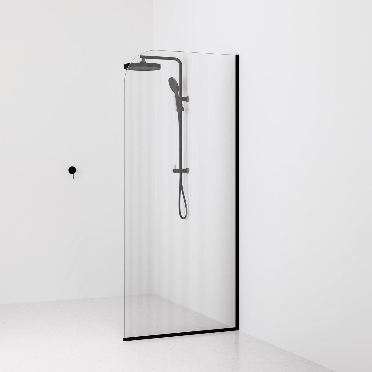 Code Lineare Pillar Shower Screen Glass Range | 900mm
