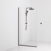 Code-Interiors-Clear-Shower-Glass-Panel-1050-MM-With-Brushed-Bronze-Channel