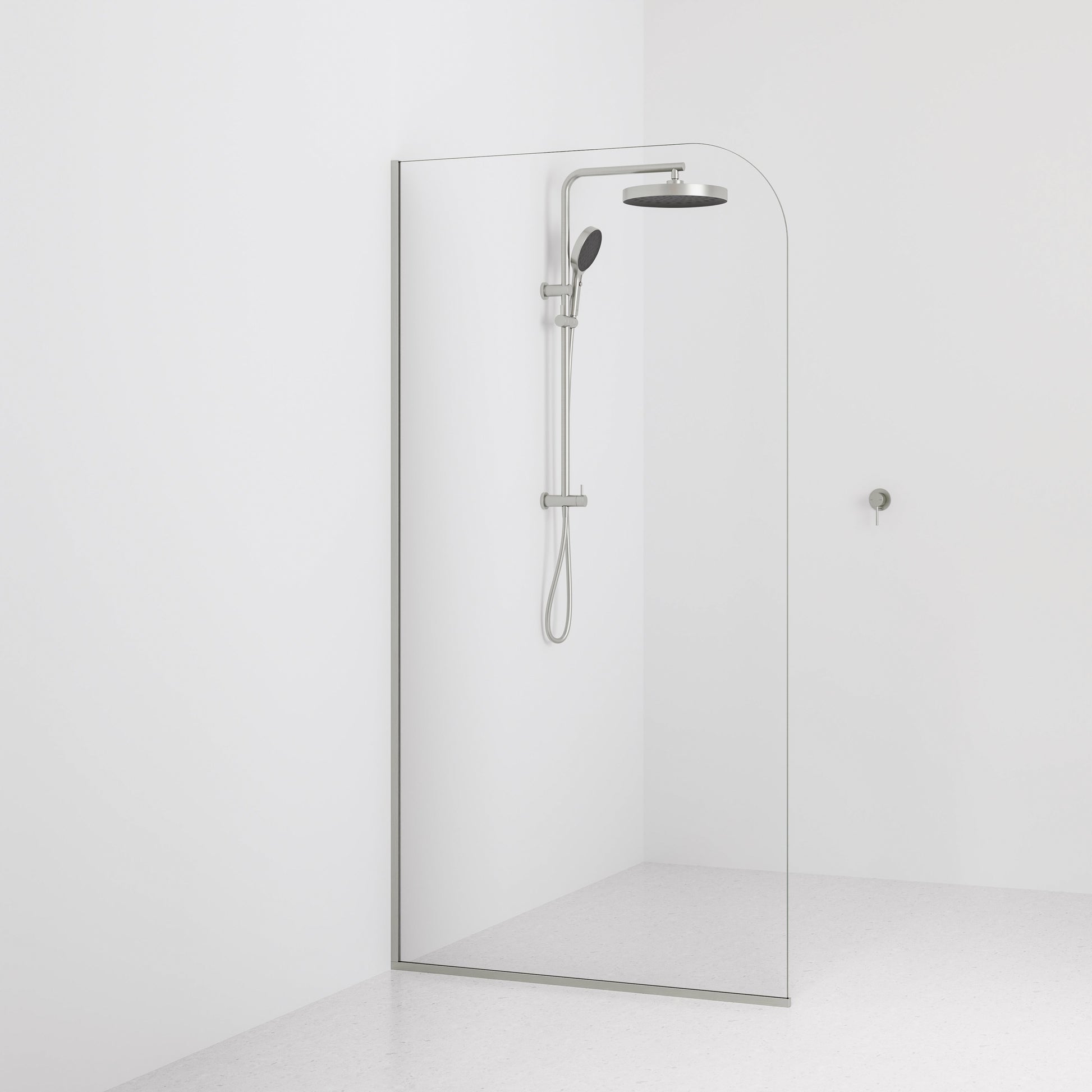 Code-Interiors-Clear-Shower-Glass-Panel-1050-MM-With-Brushed-Nickel-Channel