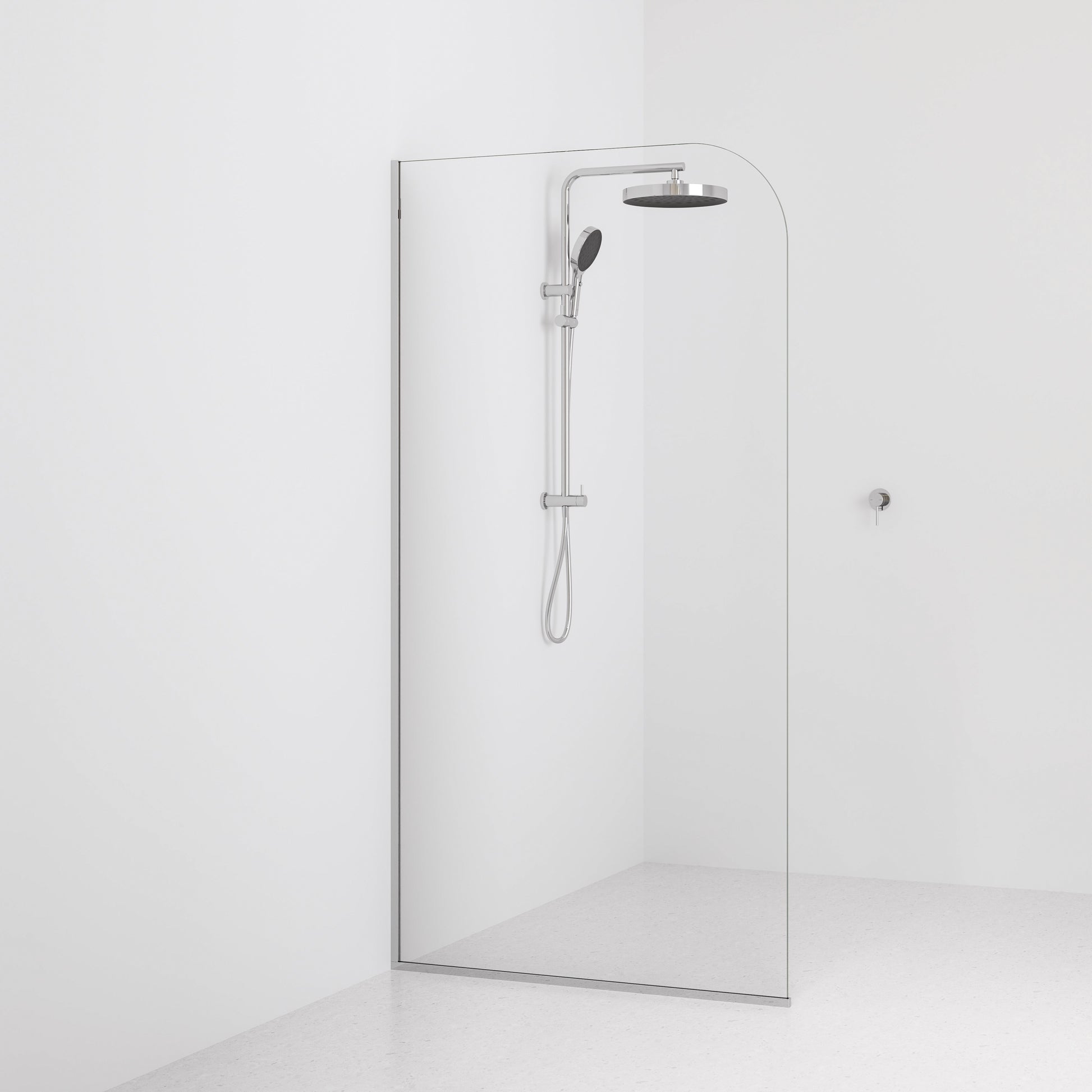 Code-Interiors-Clear-Shower-Glass-Panel-1050-MM-With-Chrome-Channel