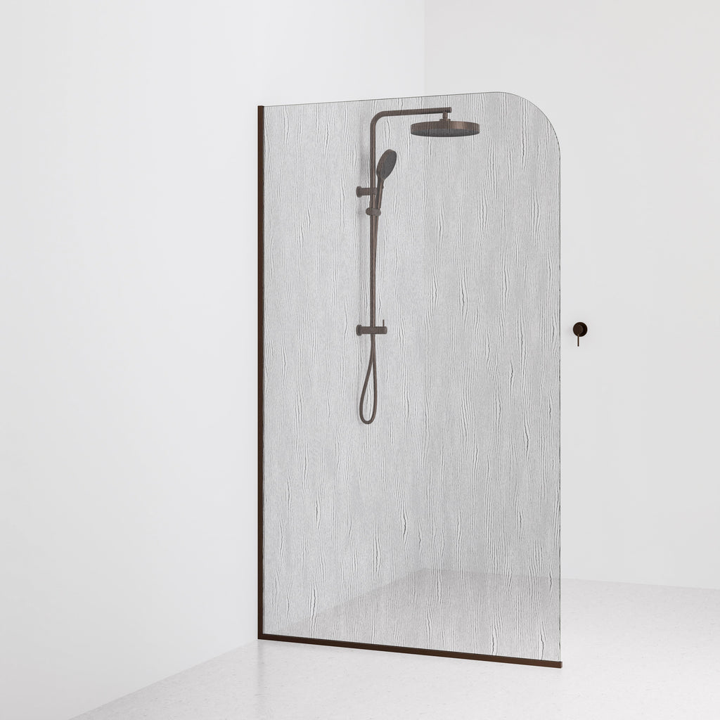 Code-Interiors-Allure-Patterned-Shower-Glass-Panel-1200-MM-With-Brushed-Bronze-Channel