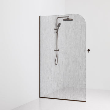 Code-Interiors-Allure-Patterned-Shower-Glass-Panel-1200-MM-With-Brushed-Bronze-Channel