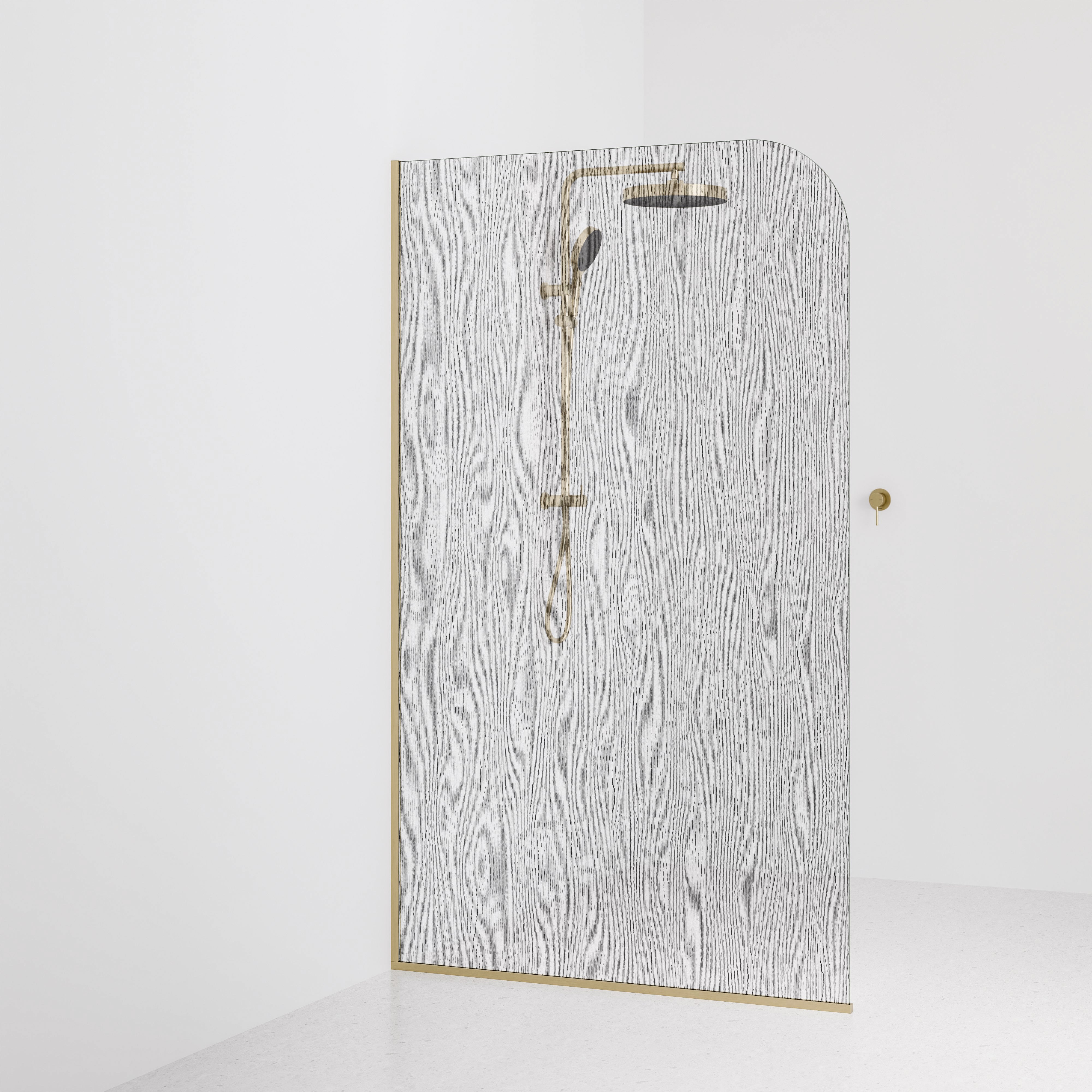 Code-Interiors-Allure-Patterned-Shower-Glass-Panel-1200-MM-With-Brushed-Brass-Channel