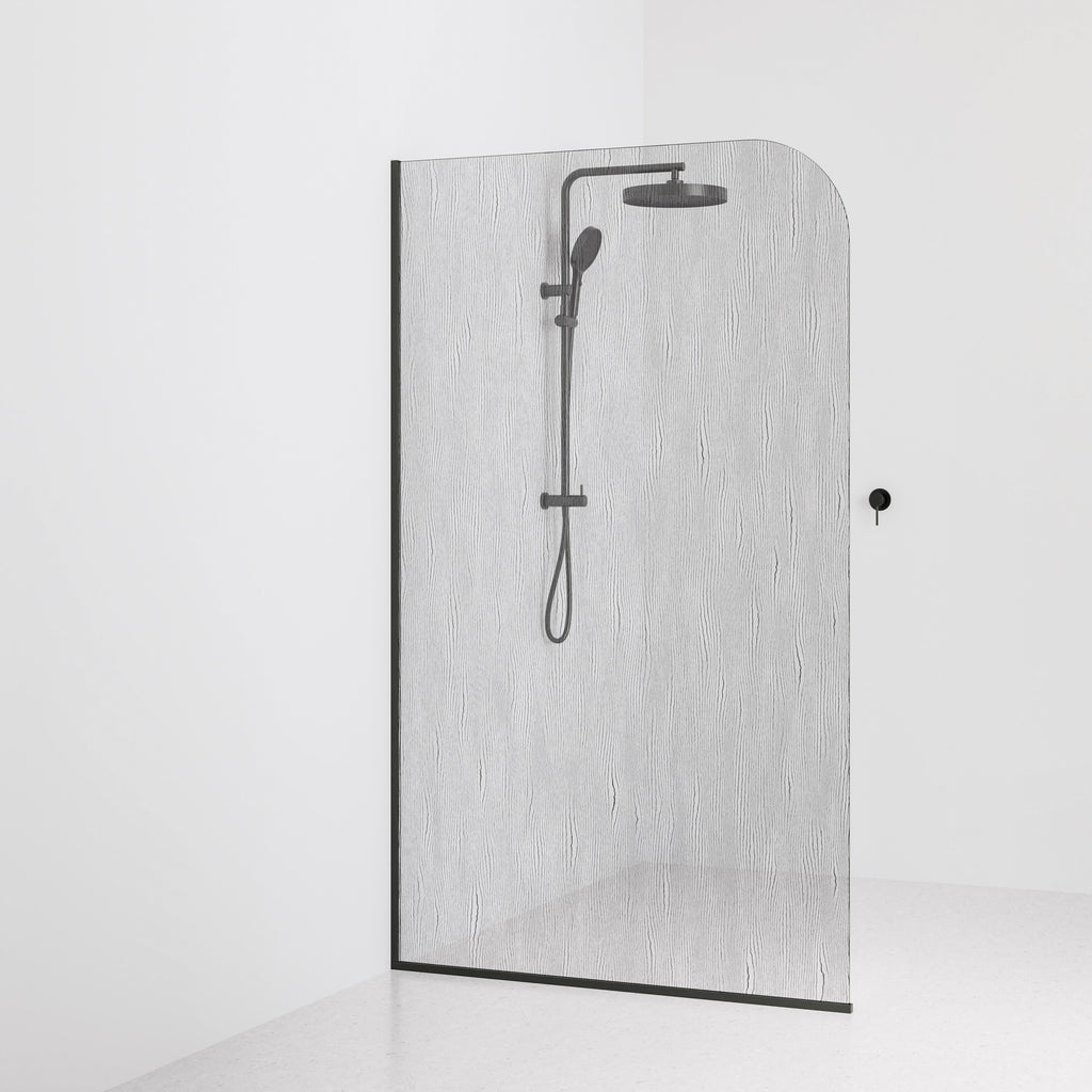 Code-Interiors-Allure-Patterned-Shower-Glass-Panel-1200-MM-With-Gunmetal-Channel