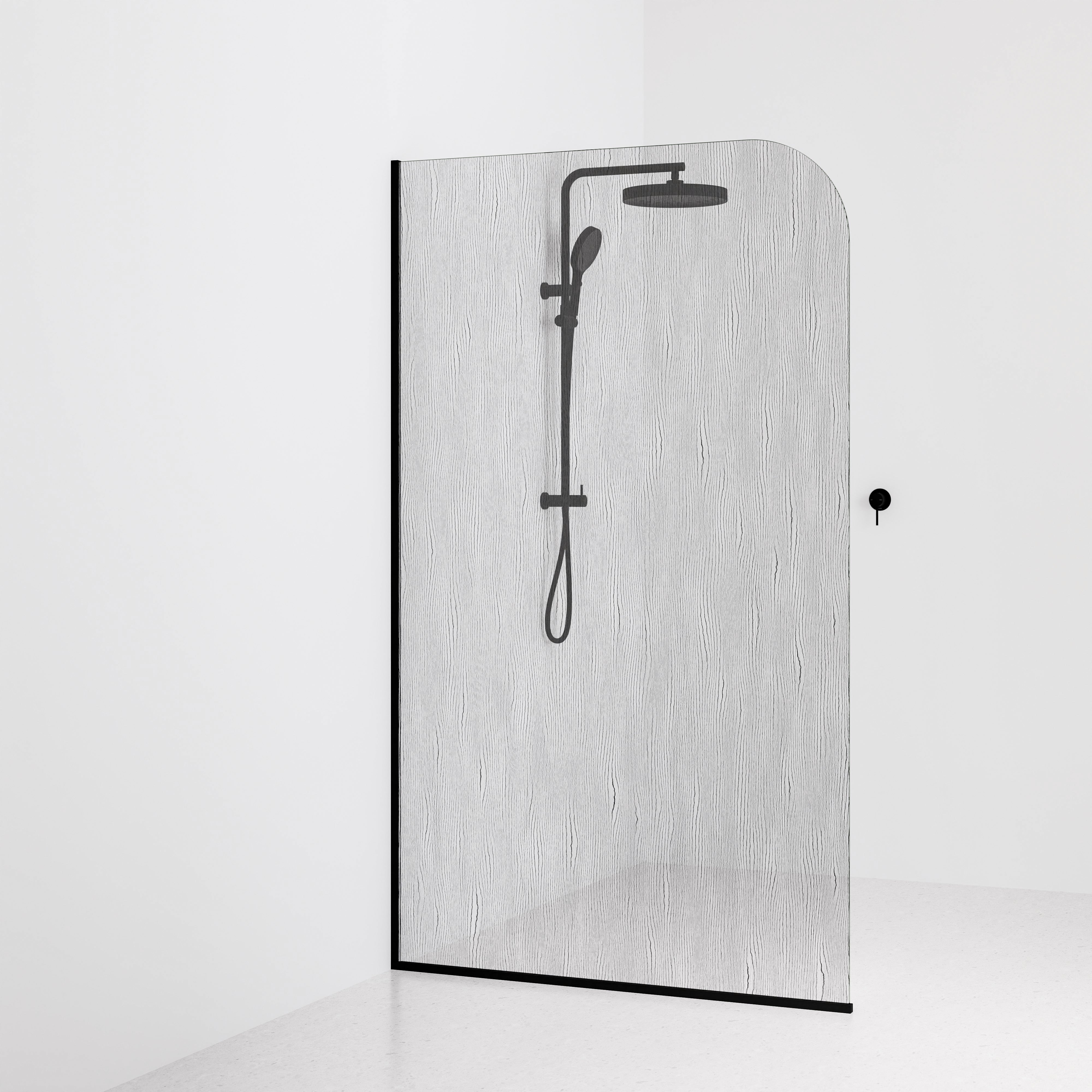 Code-Interiors-Allure-Patterned-Shower-Glass-Panel-1200-MM-With-Matte-Black-Channel
