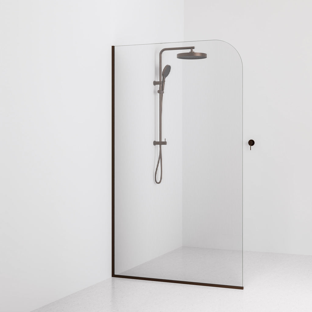 Code-Interiors-Pillar-Fluted-Shower-Glass-Panel-1200-MM-With-Brushed-Bronze-Channel