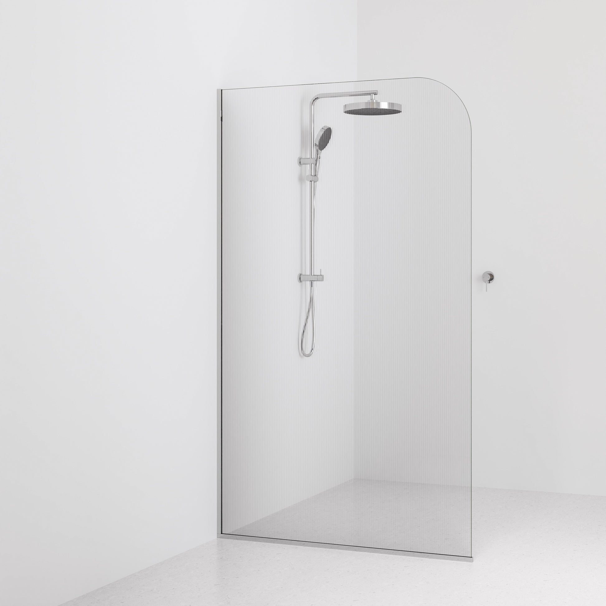 Code-Interiors-Pillar-Fluted-Shower-Glass-Panel-1200-MM-With-Chrome-Channel