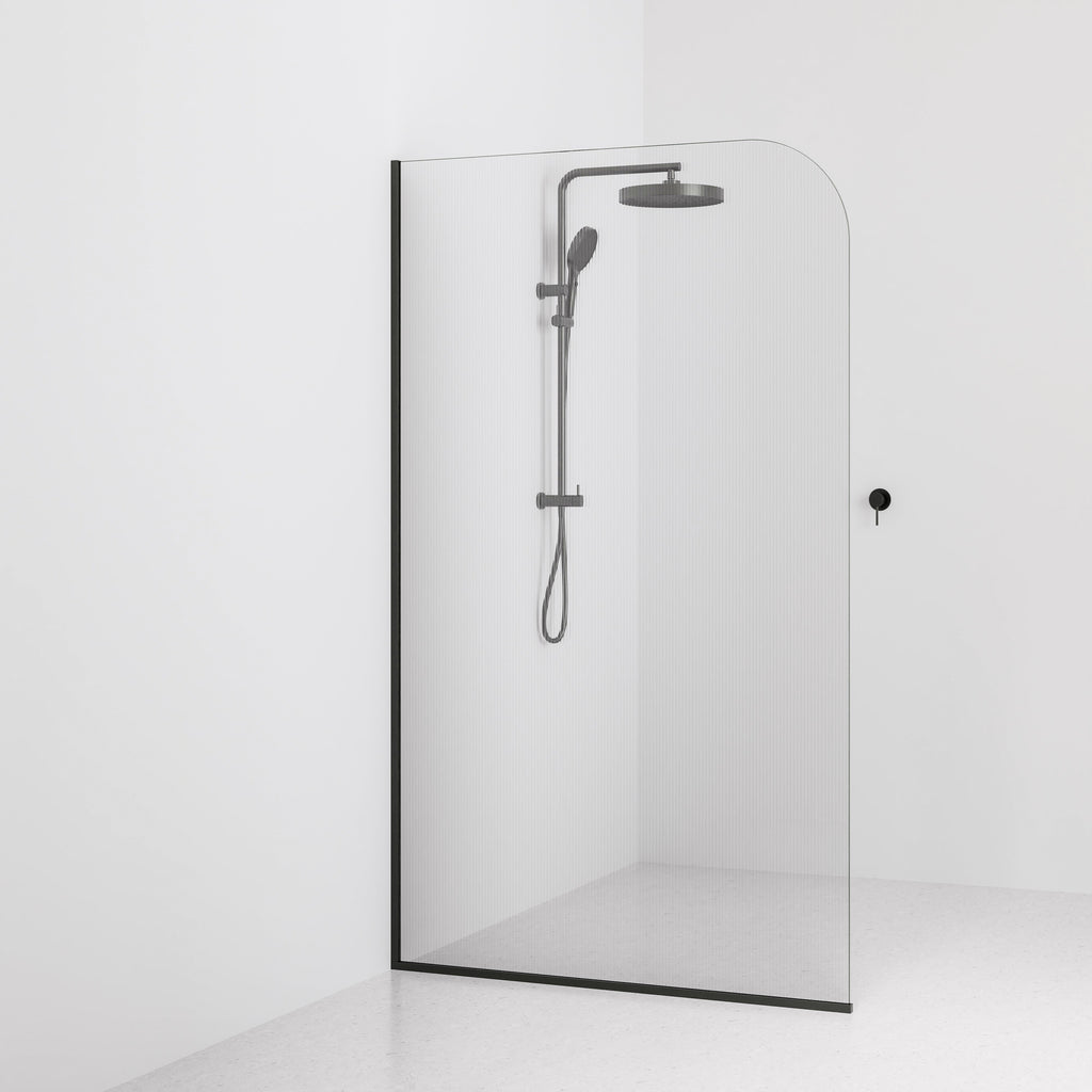 Code-Interiors-Pillar-Fluted-Shower-Glass-Panel-1200-MM-With-Gunmetal-Channel