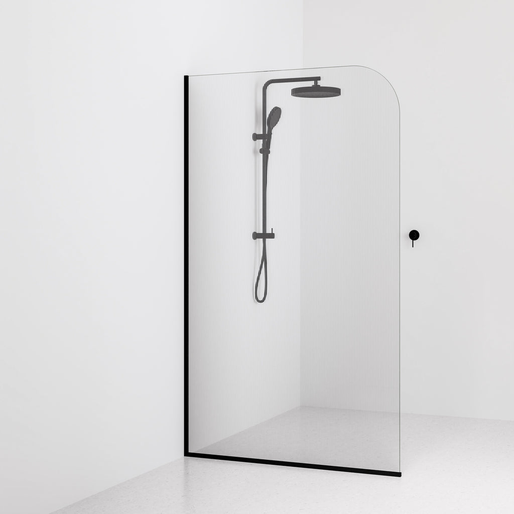 Code-Interiors-Pillar-Fluted-Shower-Glass-Panel-1200-MM-With-Matte-Black-Channel