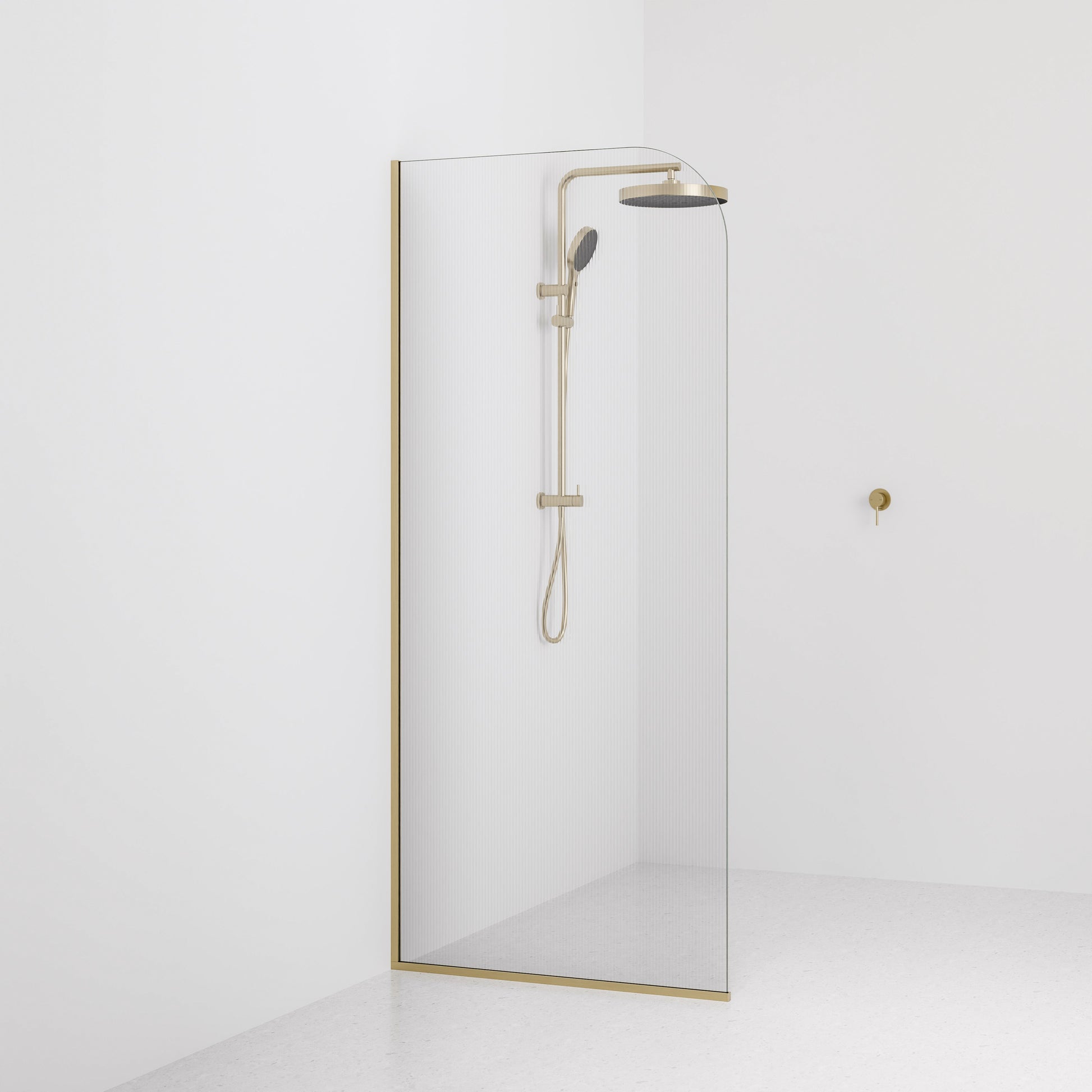 Pillar-Fluted-Shower-Glass-By-Code-Interiors-900-mm-Brushed-Brass-Channel