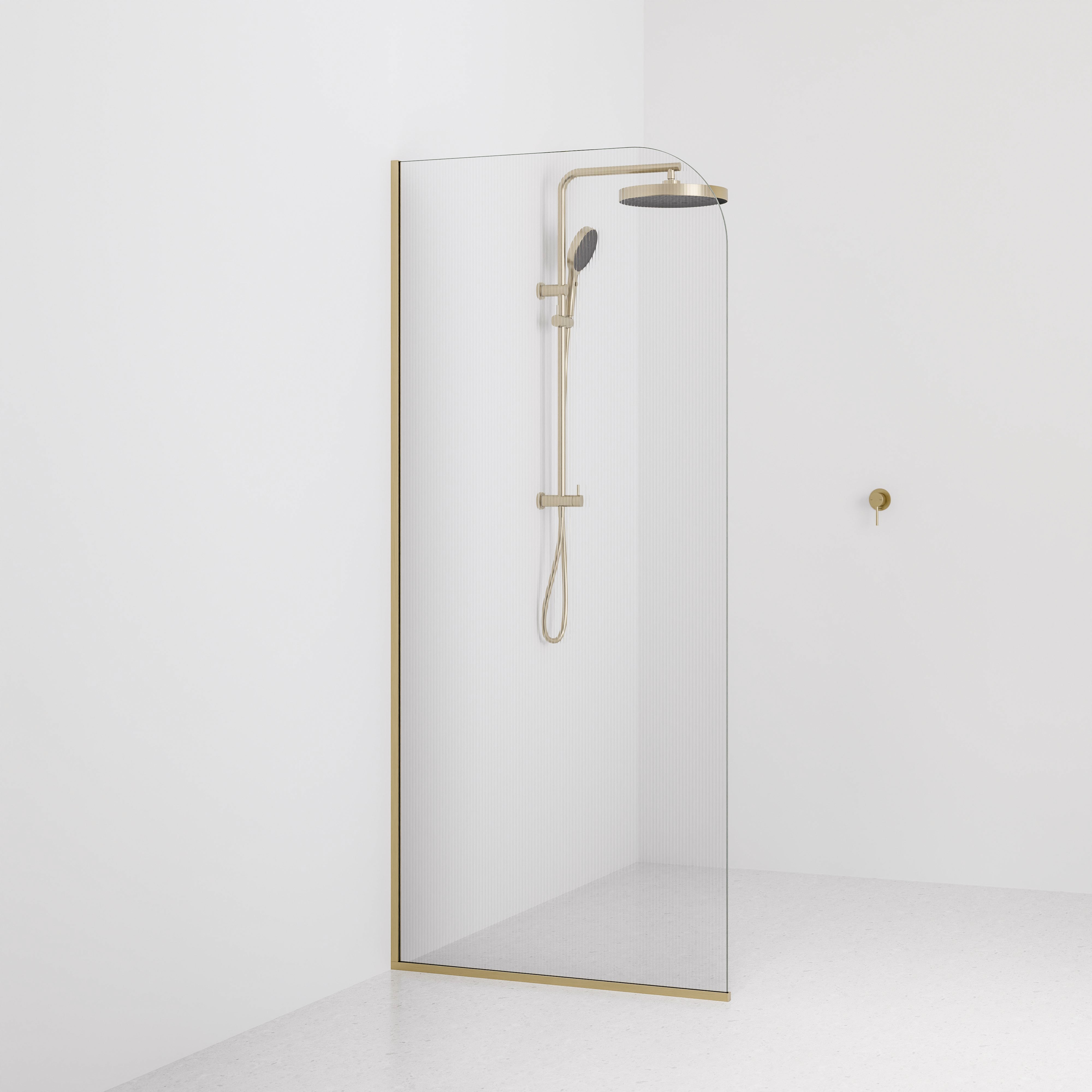 Pillar-Fluted-Shower-Glass-By-Code-Interiors-900-mm-Brushed-Brass-Channel