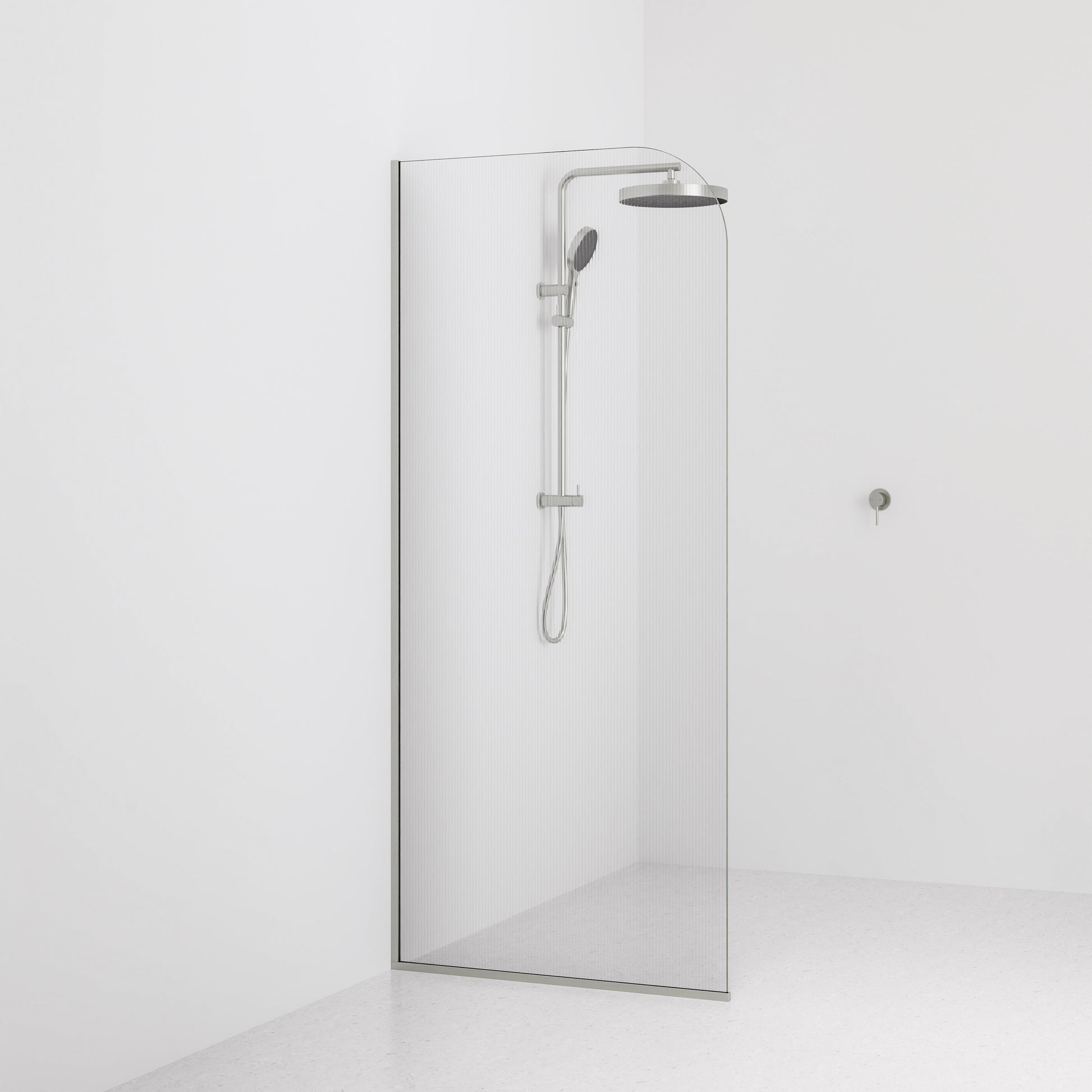 Pillar-Fluted-Shower-Glass-By-Code-Interiors-900-mm-Brushed-Nickel-Channel