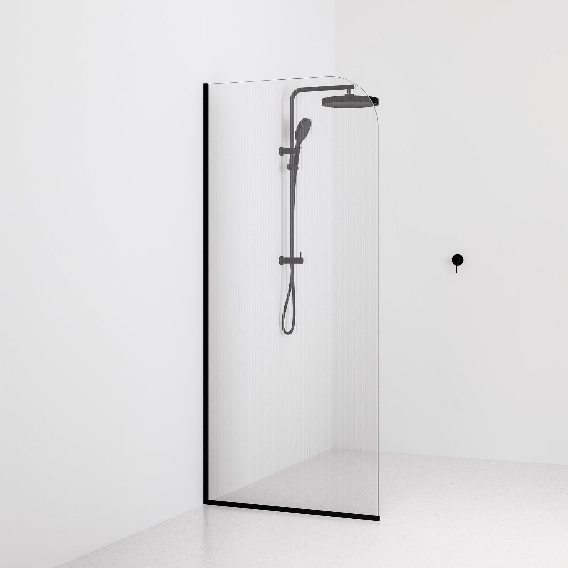 Pillar-Fluted-Shower-Glass-By-Code-Interiors-900-mm-Matte-Black-Channel