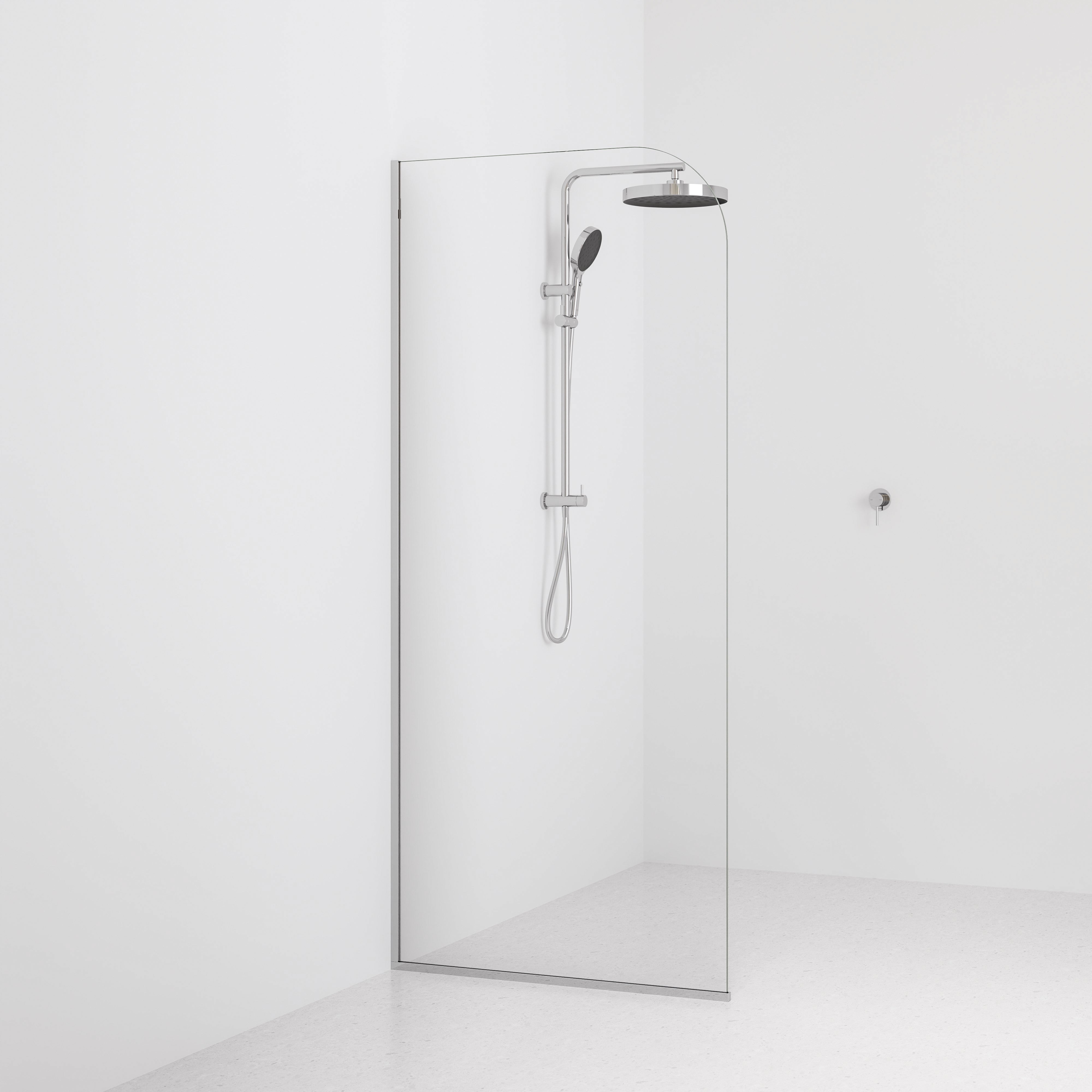 Code-Interiors-Clear-Shower-Glass-Panel-900-MM-With-Chrome-Channel