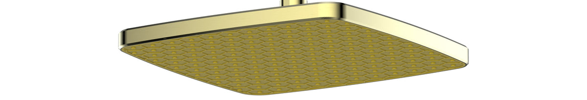 Greens Glide Syntra RainBoost® Overhead Shower (No Arm) - Brushed Brass