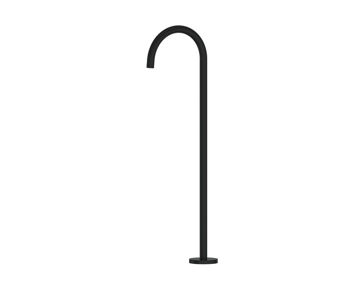 Greens Freestanding Bath Spout - Matte Black