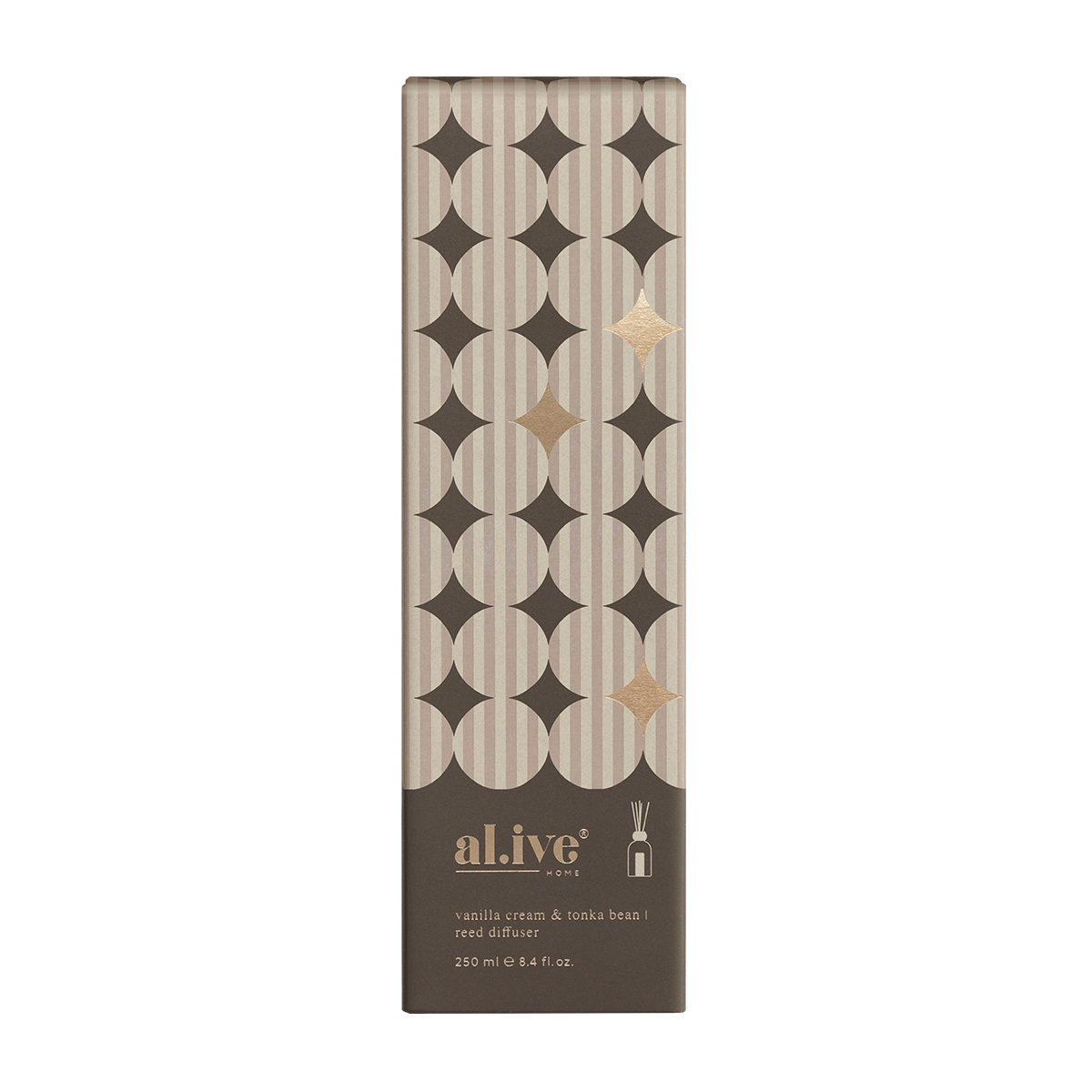 Al.ive Reed Diffuser - Vanilla Cream & Tonka Bean (250ml)
