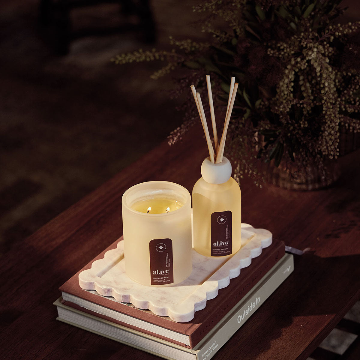 Al.ive Reed Diffuser - Vanilla Cream & Tonka Bean (250ml)